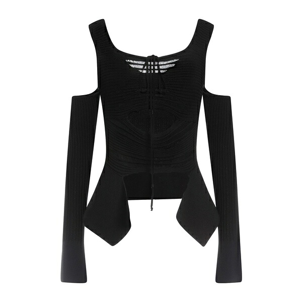 【送料無料】 アンドレダモ レディース Tシャツ トップス Tops Black