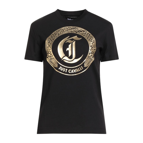 【送料無料】 ロベルトカヴァリ レディース Tシャツ トップス T-shirts Black