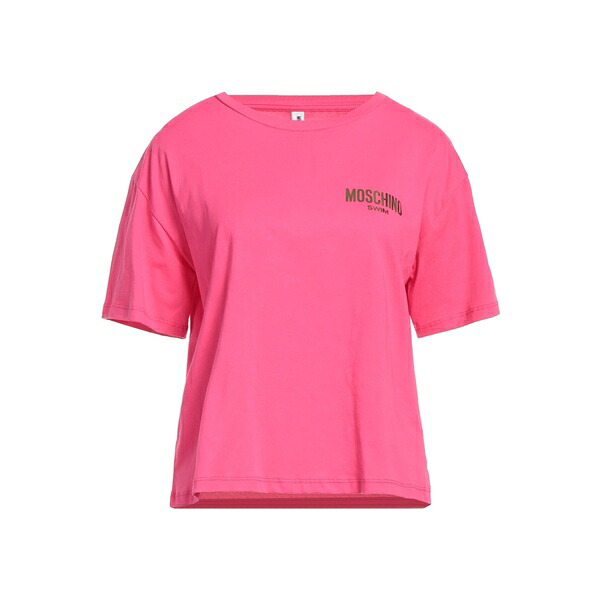 【送料無料】 モスキーノ レディース Tシャツ トップス T-shirts Pink