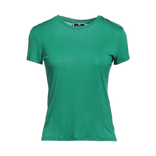 【送料無料】 エリザベスフランキ レディース Tシャツ トップス T-shirts Green｜asty