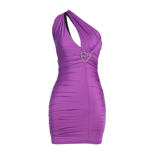 【送料無料】 アニエバイ レディース ワンピース トップス Mini dresses Purple