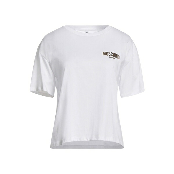 【送料無料】 モスキーノ レディース Tシャツ トップス T-shirts White