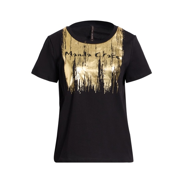 【送料無料】 マニラグレース レディース Tシャツ トップス T-shirts Black