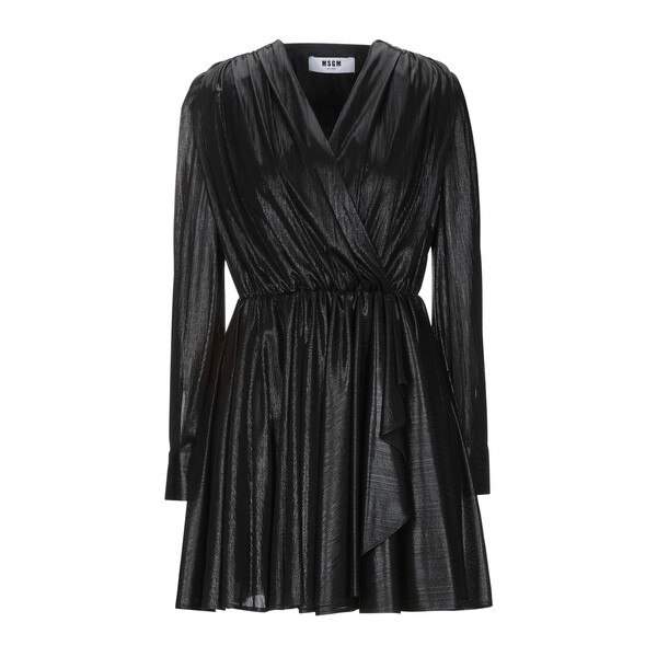 【送料無料】 エムエスジイエム レディース ワンピース トップス Mini dresses Black