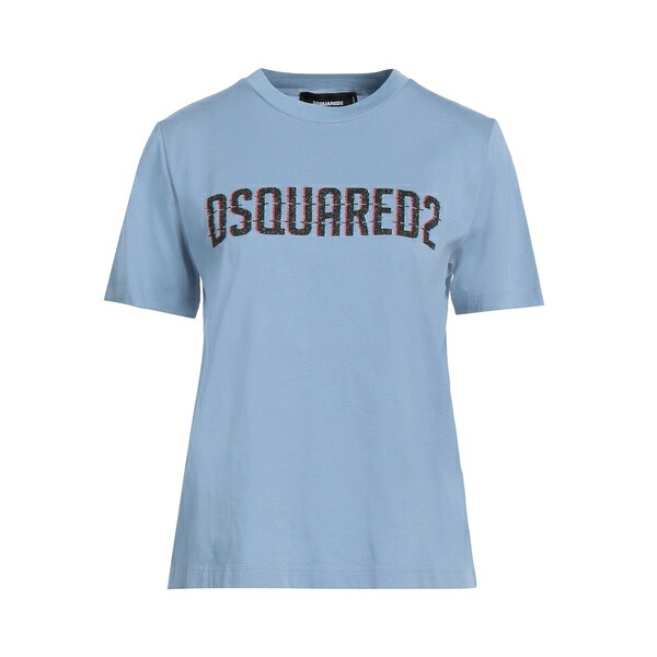 【送料無料】 ディースクエアード レディース Tシャツ トップス T-shirts Azure