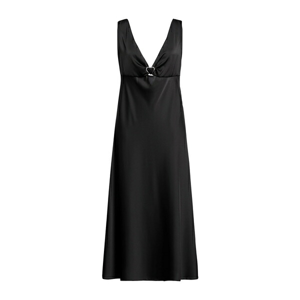 【送料無料】 アニエバイ レディース ワンピース トップス Midi dresses Black 18,446円