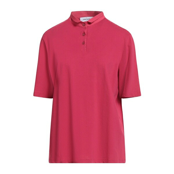 【送料無料】 グランサッソ レディース Tシャツ トップス Polo shirts Red
