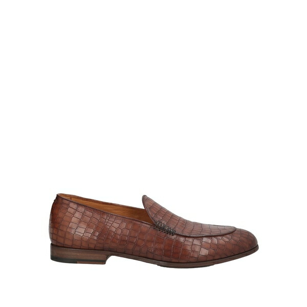 【貨物輸送無料】 パンタネッティ メンズ スリッポン・ローファー シューズ Loafers Brown スリッポン-靴-メンズ靴