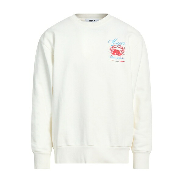【送料無料】 エムエスジイエム メンズ パーカー・スウェットシャツ アウター Sweatshirts White