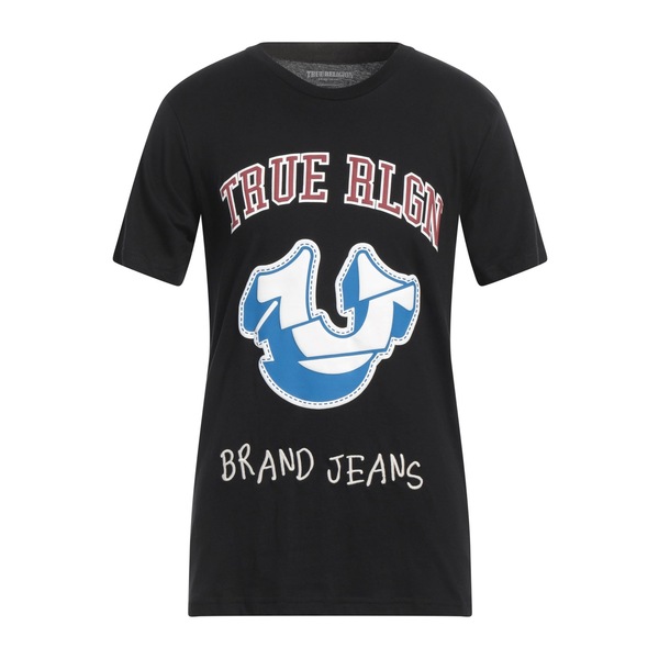 【送料無料】 トゥルーレリジョン メンズ Tシャツ トップス T-shirts Black