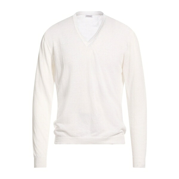 【貨物輸送無料】 アンドレア フェンツィ メンズ 編み物\u0026スウェーター アウター Sweaters White