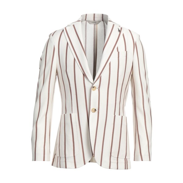 【送料無料】 パオローニ メンズ ジャケット＆ブルゾン アウター Blazers White