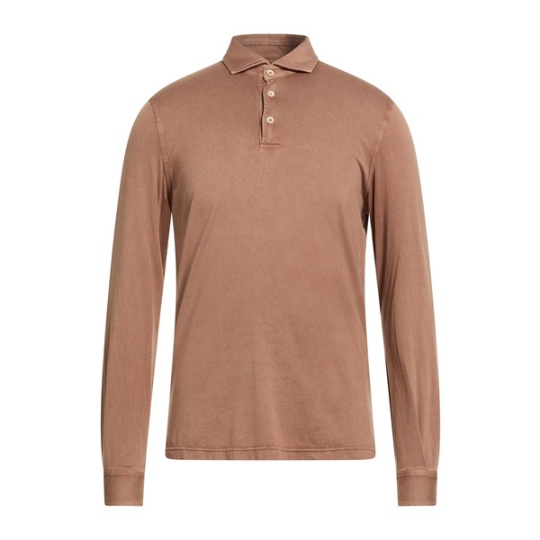 【送料無料】 フェデーリ メンズ Tシャツ トップス Polo shirts Brown