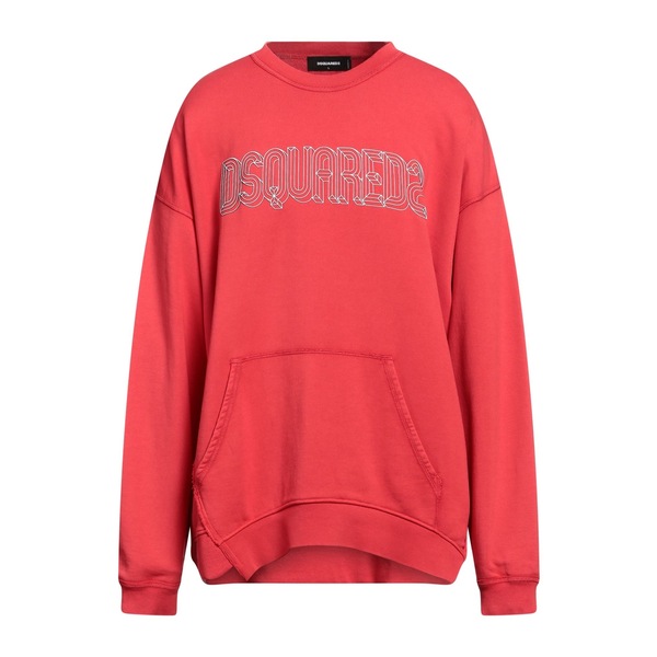 【送料無料】 ディースクエアード メンズ パーカー・スウェットシャツ アウター Sweatshirts Red