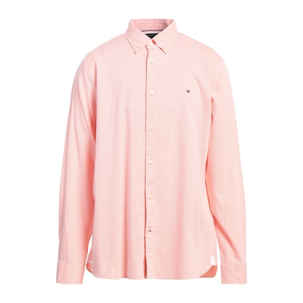 【送料無料】 トミー ヒルフィガー メンズ シャツ トップス Shirts Pink|asty