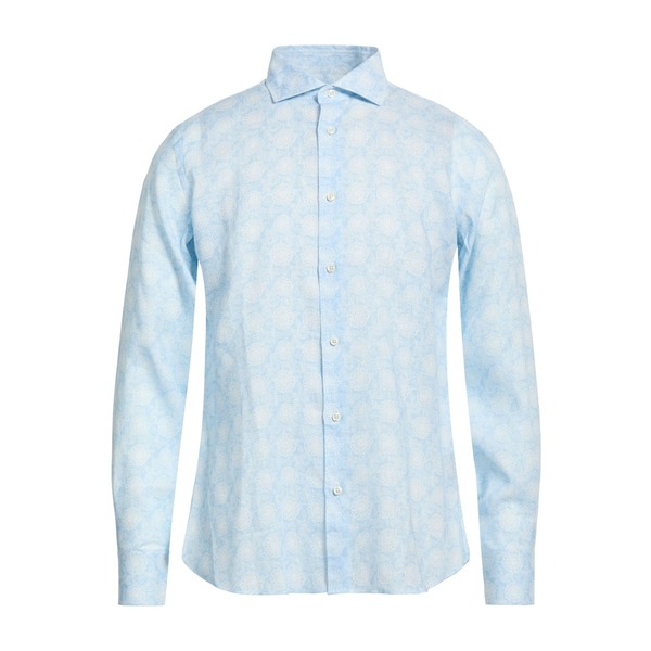 【送料無料】 フェデーリ メンズ シャツ トップス Shirts Azure