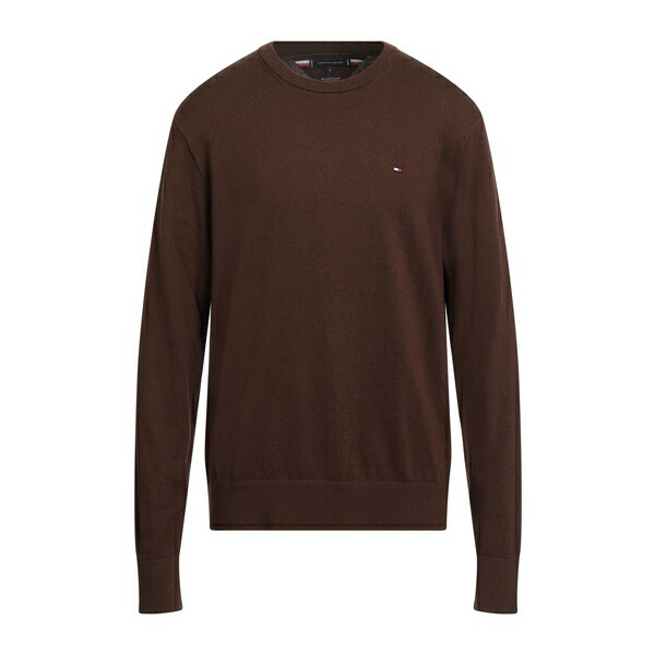 【送料無料】 トミー ヒルフィガー メンズ ニット&セーター アウター Sweaters Brown