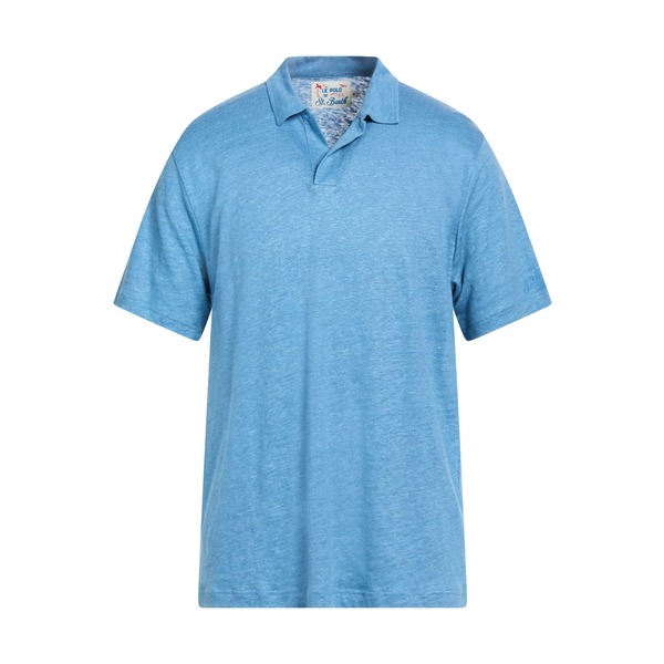 【送料無料】 エムシーツーセイントバース メンズ Tシャツ トップス Polo shirts Azure