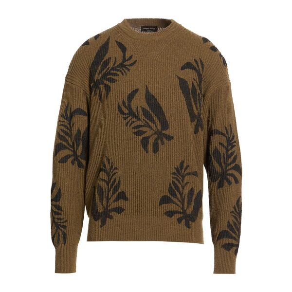 【貨物輸送無料】 ロベルトコリーナ メンズ 編み物\u0026プルオーバー アウター Sweaters Green