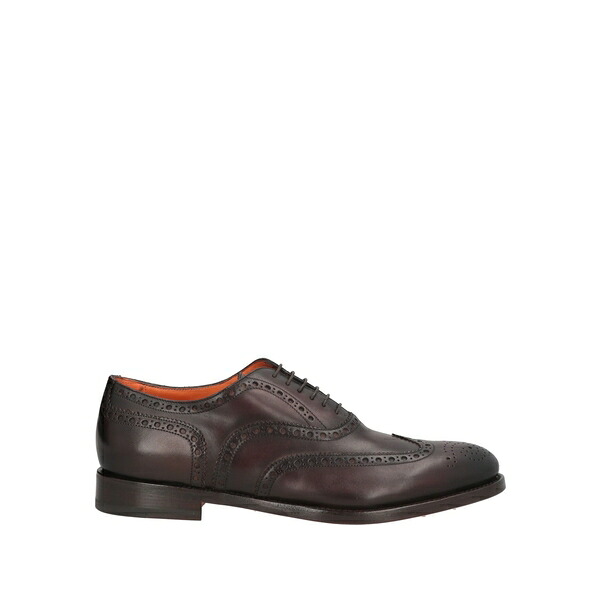 【貨物輸送無料】 サントーニ メンズ 御召しものシューズ シューズ Lace-up shoes Brown