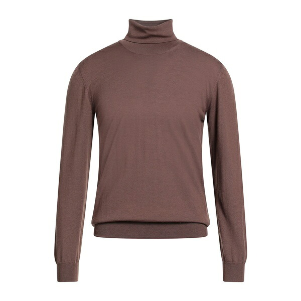 【送料無料】 フェデーリ メンズ ニット&セーター アウター Turtlenecks Brown