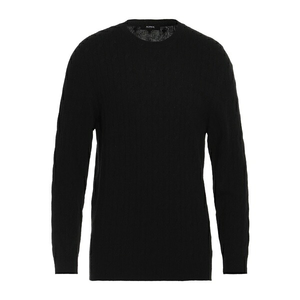 【貨物輸送無料】 アルファス テューディオ メンズ 編み物\u0026スウェーター アウター Sweaters Black ニット・セーター-トップス-メンズファッション