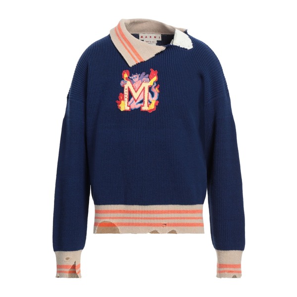 【送料無料】 マルニ メンズ ニット&セーター アウター Sweaters Blue