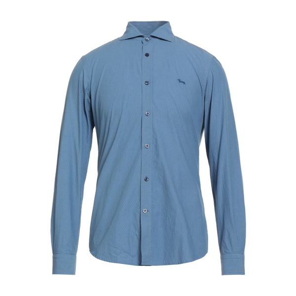 【送料無料】 ハーモント & ブレイン メンズ シャツ トップス Shirts Blue