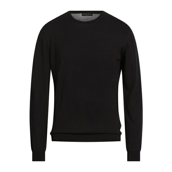 【貨物輸送無料】 ロベルトコリーナ メンズ 編み物\u0026プルオーバー アウター Sweaters Black