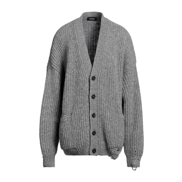 【送料無料】 ディースクエアード メンズ カーディガン アウター Cardigans Grey