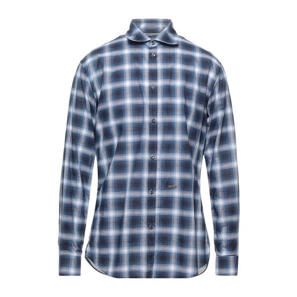 【送料無料】 ディースクエアード メンズ シャツ トップス Shirts Blue