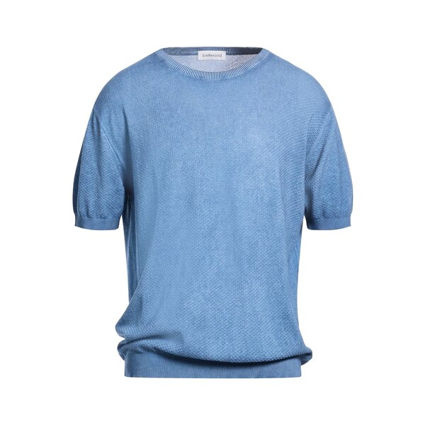 【貨物輸送無料】 呼びりん材木 メンズ 編み物\u0026プルオーバー アウター Sweaters Azure