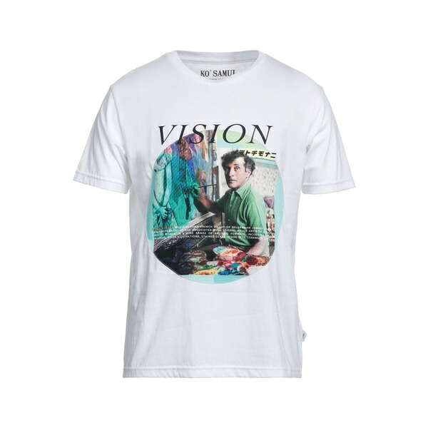 【貨物輸送無料】 コ サムイ メンズ プルオーバー トップス T-shirts White