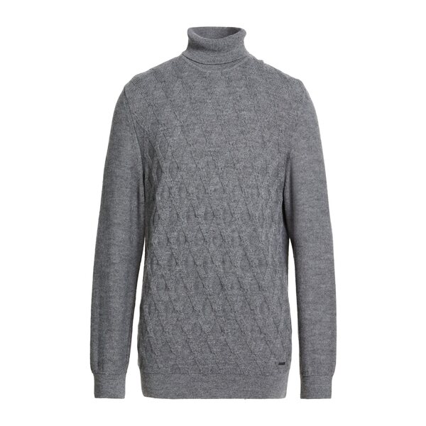 【貨物輸送無料】 ブガッティ メンズ 編み物\u0026スウェーター アウター Turtlenecks Grey