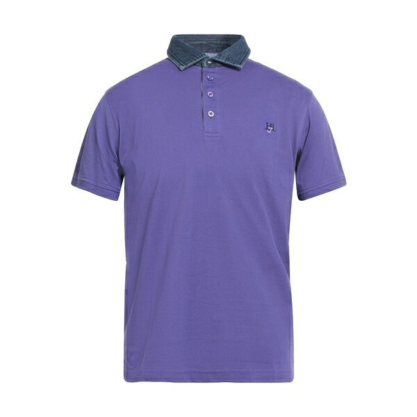 【送料無料】 ハーモント & ブレイン メンズ Tシャツ トップス Polo shirts Purple