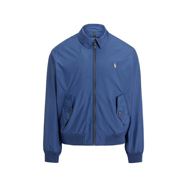 ラルフローレン メンズ ジャケット&ブルゾン アウター Buttoned bomber jacket Blue|asty