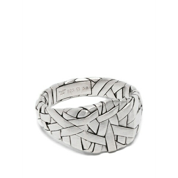 トム白木 メンズ 輪っか 佩び物 Small quilt ring Silver