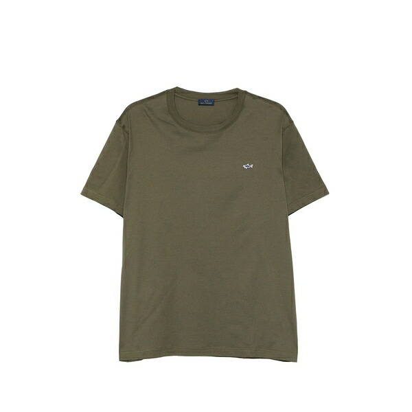 ポールアンドシャーク メンズ プルオーバー トップス Logo-detail t-shirt Green