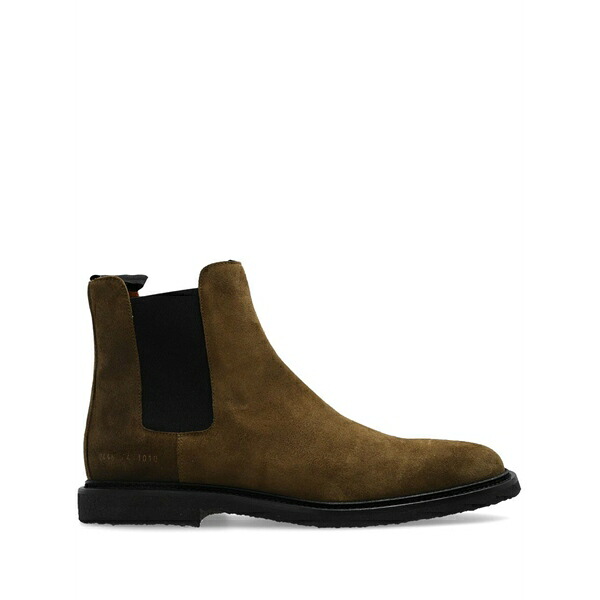 コモン・プロジェクツ メンズ ブーツ シューズ Waxed suede chelsea boots Brown|asty