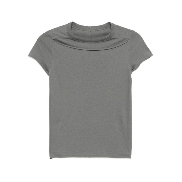 リックオウエンス レディース プルオーバー トップス Slashed levels t-shirt Grey