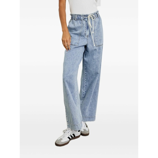 レイルズ レディース カジュアルパンツ ボトムス Ryan drawstring ruffled trousers Blue