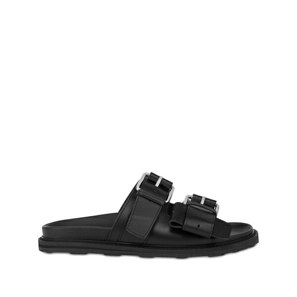 モスキーノ メンズ サンダル シューズ Buckle-fastening sandals Black