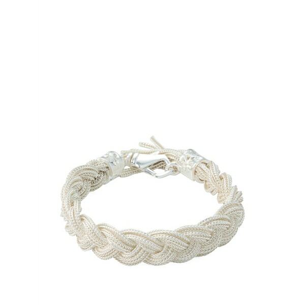 エマニュエレ ビコッキ メンズ ブレスレット・バングル・アンクレット 添え物 Ice braided bracelet Silver