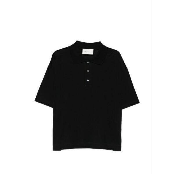 意中の女 メンズ スポーツシャツ トップス Short-sleeve polo shirt Black
