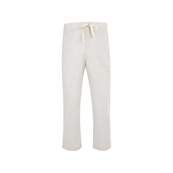 マランダ メンズ 心地好いズボン下 ボトムス Drawstring linen trousers Neutrals