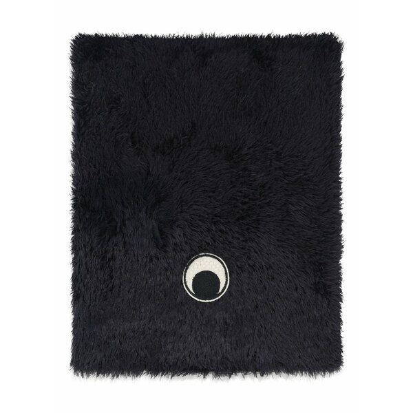 米国海兵隊員 独居室 メンズ 消音装置・袈裟・えり巻き 佩び物 Fluffy-knit neck scarf Black