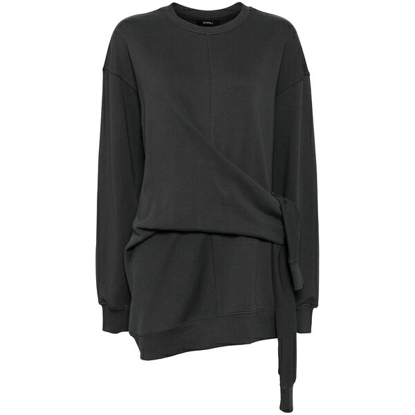 ゴエンジェイ レディース ニット&セーター アウター Knotted detail sweatshirt Grey｜asty