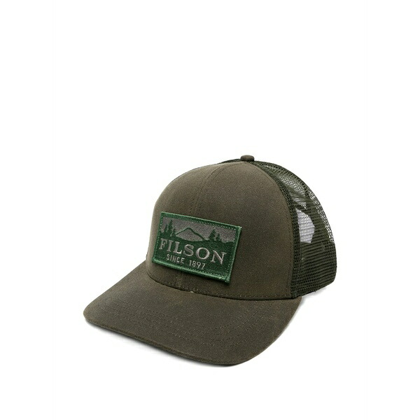フィルソン メンズ 帽子 アクセサリー Logo-patch trucker hat Green｜asty