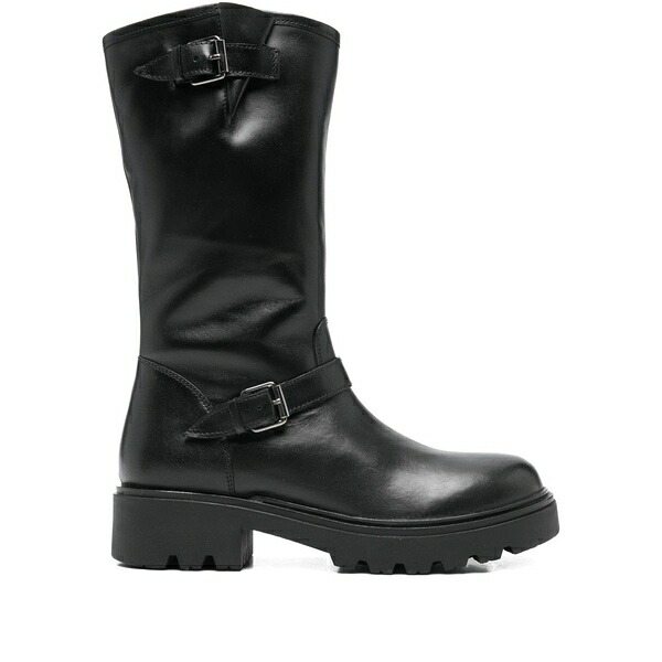 キーズ レディース ブーツ シューズ Buckle strap boots Black
