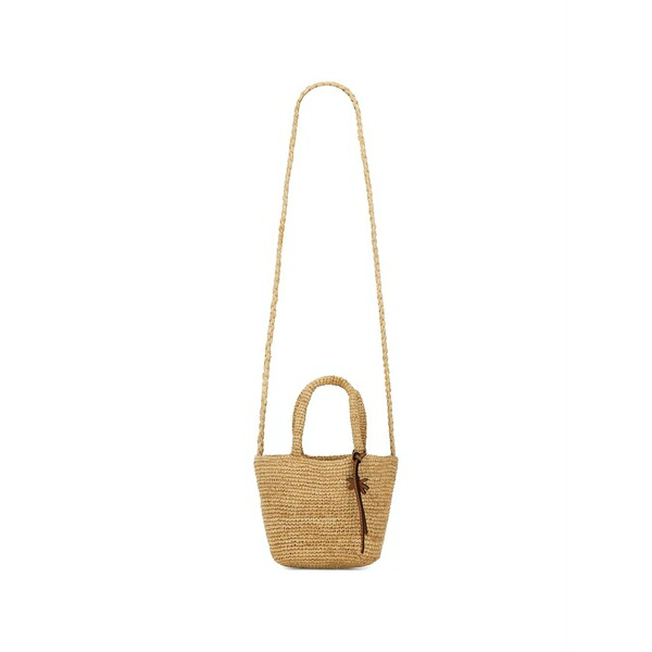 マネビ レディース トートバッグ バッグ Woven raffia bag Neutrals｜asty